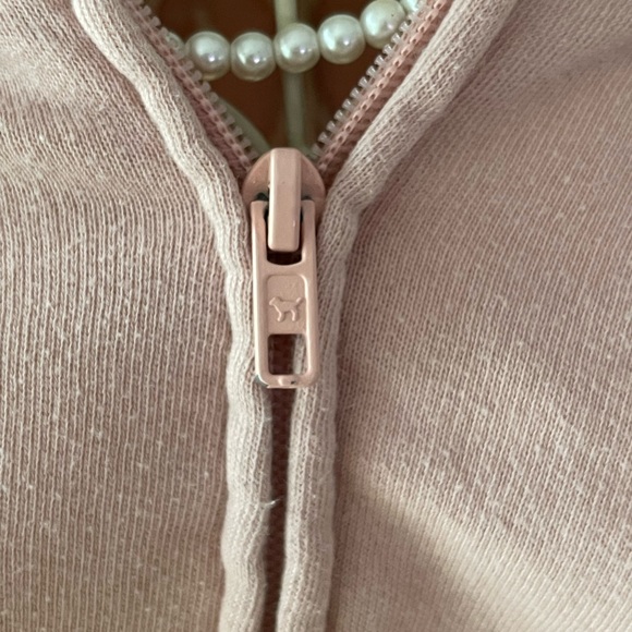 PINK Victoria Secret’s Pink Metal Snap Hoodie. - Picture 8 of 9